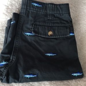 Boys Navy Shorts with Sharks! Cute! Size 6